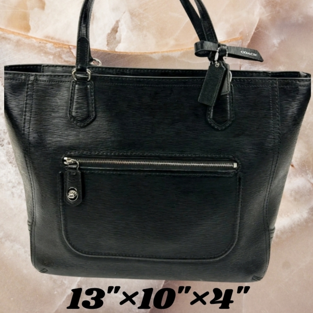 Coach Textured Patent Leather tote